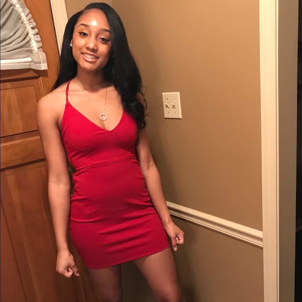 Tobi Red Mini Dress